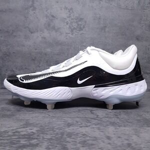 NIKE Alpha Huarache Elite 4 Low Baseball Cleats Mens 11.5 White Black FD2745-101